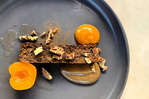 Spiced Prune Carrot Walnut Quinoa Cake Recipe