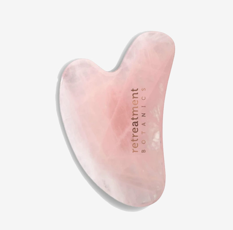 Gua Sha Rose Quartz Facial Sculpting Tool