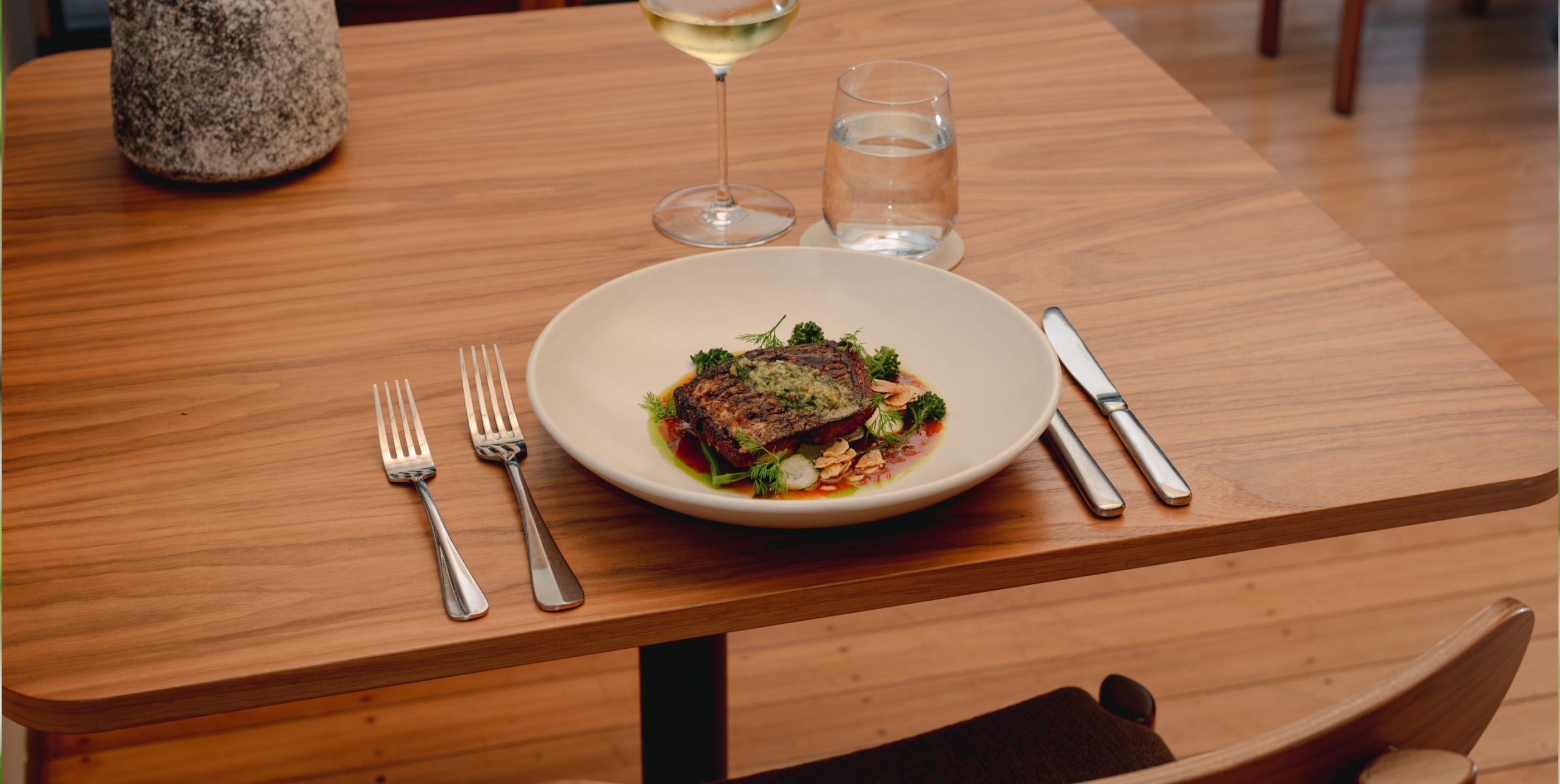 Snapper with Salsa Verde & Rustic Tomato Sauce